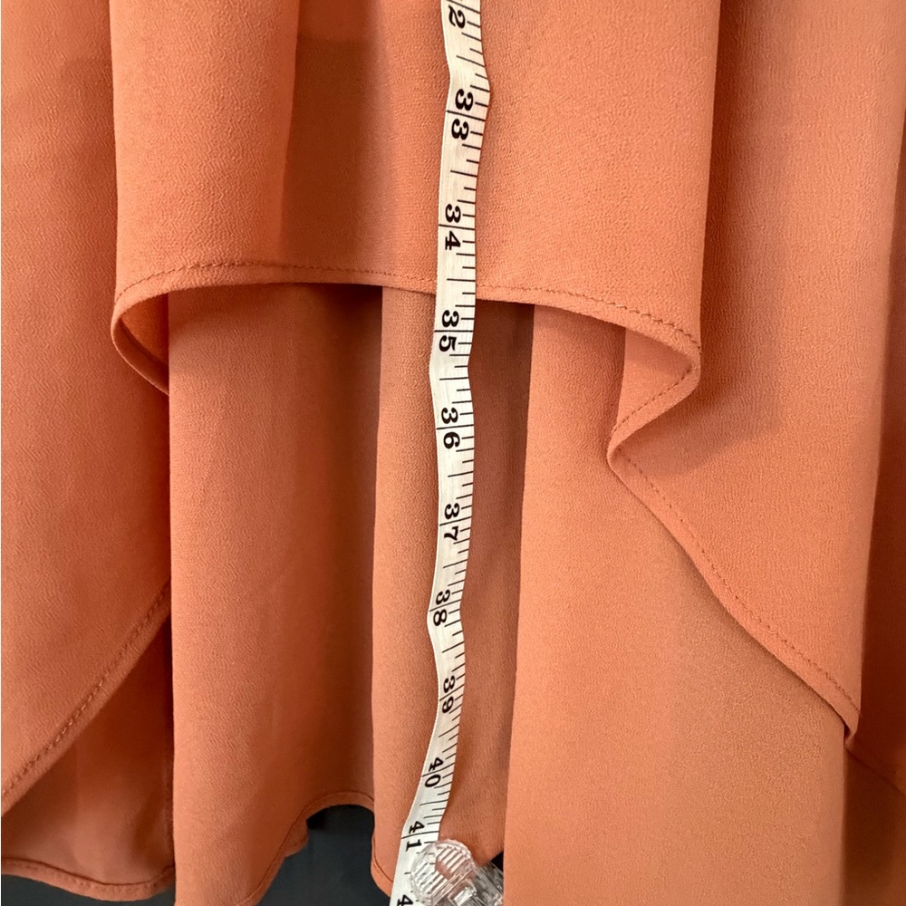 Doe & Rae Salmon High-Low Halter Dress - Picture 7 of 11
